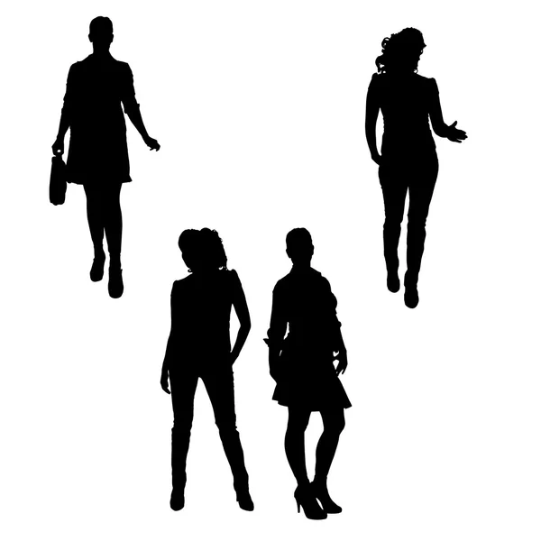 Silhouette vettoriale della donna d'affari . — Vettoriale Stock