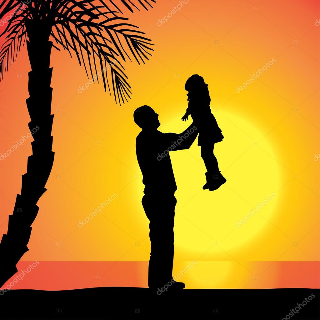 images Desenho De Pai E Filha silhueta pai filha vetores de stock imagens vetoriais desenhos graficos depositphotos