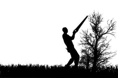 insanların siluet vektör.