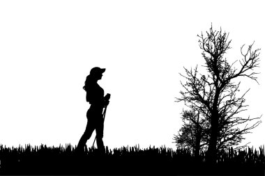 insanların siluet vektör.