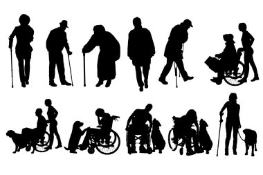 vector silhouet van familie.