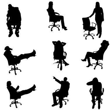 insanların Vector silhouettes.