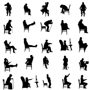 insanların Vector silhouettes.