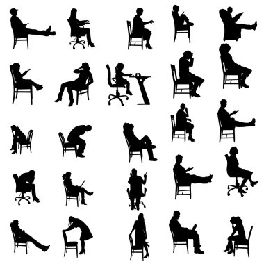 insanların Vector silhouettes.