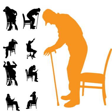 insanların Vector silhouettes.