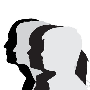 Vector silhouettes aile.
