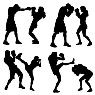 insanların Vector silhouettes.