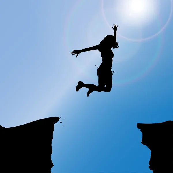 bir kadının siluet vektör.