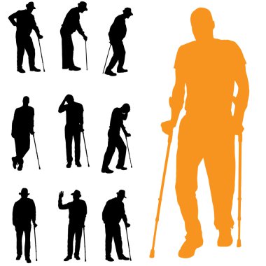 insanların Vector silhouettes