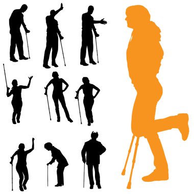 insanların Vector silhouettes