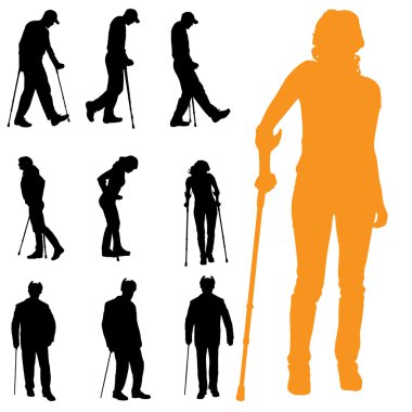 insanların Vector silhouettes