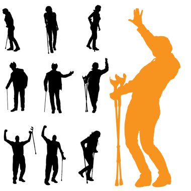 insanların Vector silhouettes