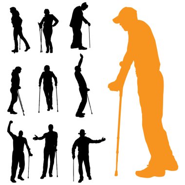 insanların Vector silhouettes