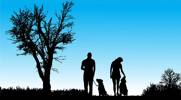 Çift ve köpekler