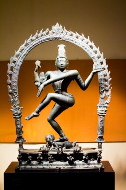 Statue of indian hindu god dancing Shiva Nataraja clipart