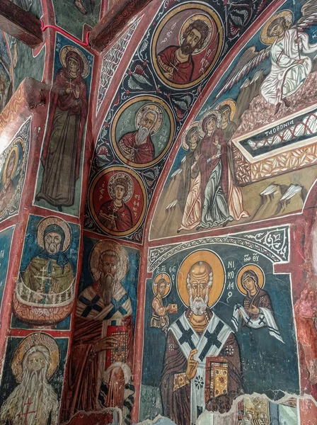 Igreja Panagia Asinu Erguida 1099 Foi Pintada Com Afrescos Mesmo — Fotografia de Stock