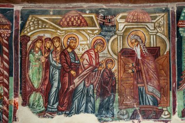 Kıbrıs, Ortaçağ, Hıristiyan sanatı, manastır kilisesi, narthex, altar, apse, sanat, dini resim, fresk, Ortodoksluk, geleneksel konular, inanılmaz koruma, sanat tarihi, hac yolculuğu, turizm    
