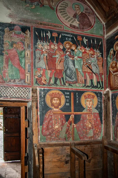 Ciprus Középkor Keresztény Művészet Kolostor Templom Narthex Oltár Apse Művészet — Stock Fotó