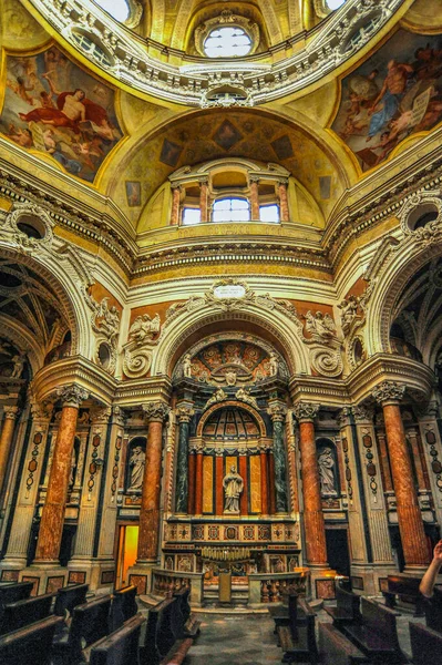 Brilhante Arquiteto Guarino Guarini Estilo Barroco Piemontês Construiu Igreja San — Fotografia de Stock