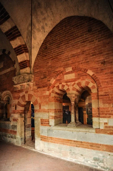 Abbazia Vezzolano Uno Straordinario Complesso Architettonico Del Piemonte Medievale Particolare — Foto Stock
