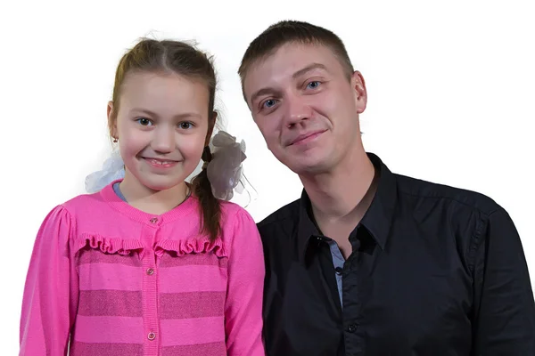 Padre con sua figlia — Foto Stock