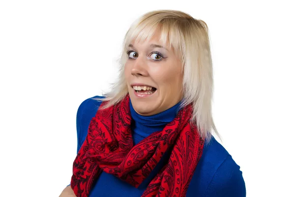 Woman making faces — Stock Photo, Image