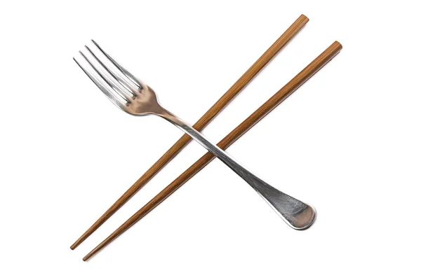 Chopsticks and fork — Stock Photo, Image