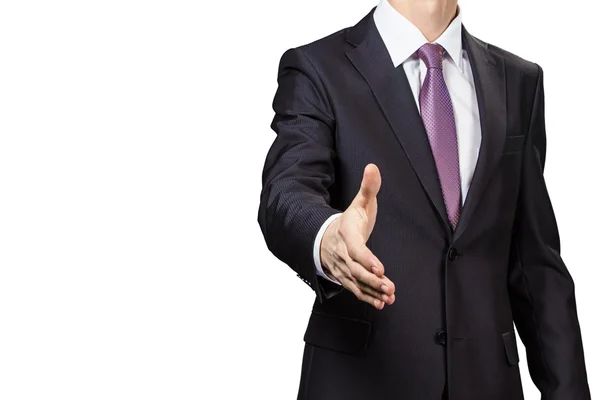 Businessman greeting — Stock Photo, Image