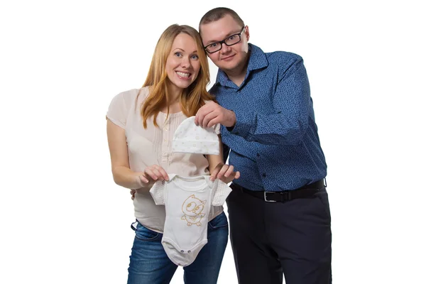 Чоловік і його вагітна дружина — стокове фото
