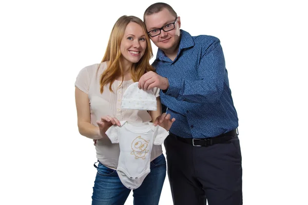 Man en zijn zwangere vrouw — Stockfoto