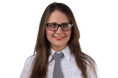 Gözlüklü bir işkadını portresi