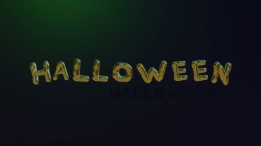 Cadılar Bayramı teması, arka planda balkabakları 3D görüntüleme