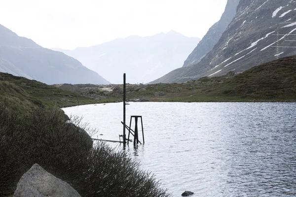 Tampilan Pagi Danau Gunung Kecil Dan Alam Sekitarnya Alpen Swiss — Stok Foto