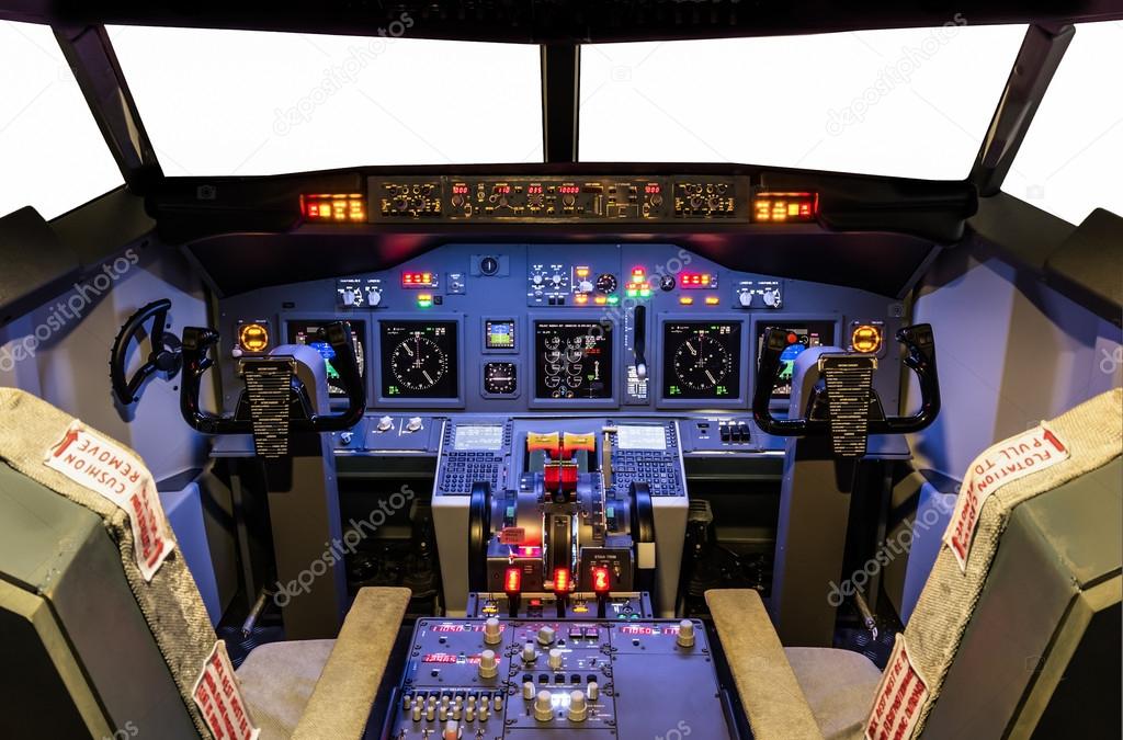 Cockpit of an homemade Flight Simulator