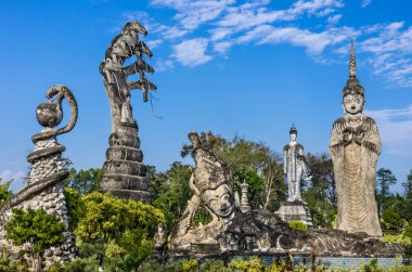 Dev heykeller Heykel Parkı - nong khai, thailand