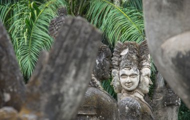 wat xieng khuan, vientiane parkta Buda heykeli
