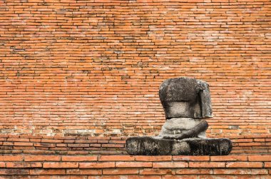 Buda heykeli olmadan baş - ayutthaya, Tayland