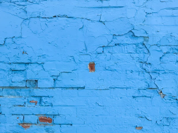 Blauwe baksteen stonewall — Stockfoto
