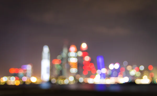 迪拜码头的天际线-模糊焦散景 — 图库照片