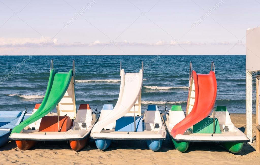 Paddle Boat at italian Beach