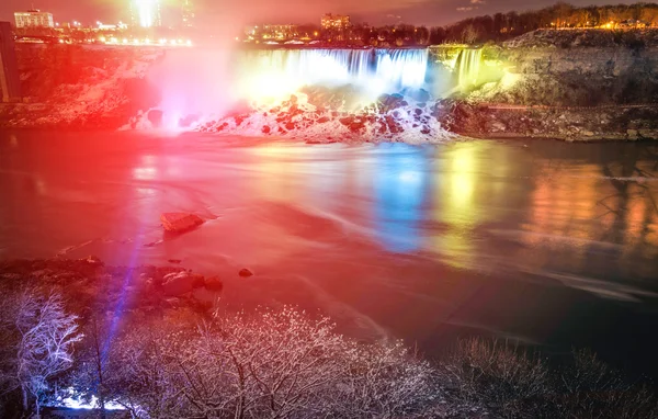 Niagara Falls by Night — Stock Photo, Image