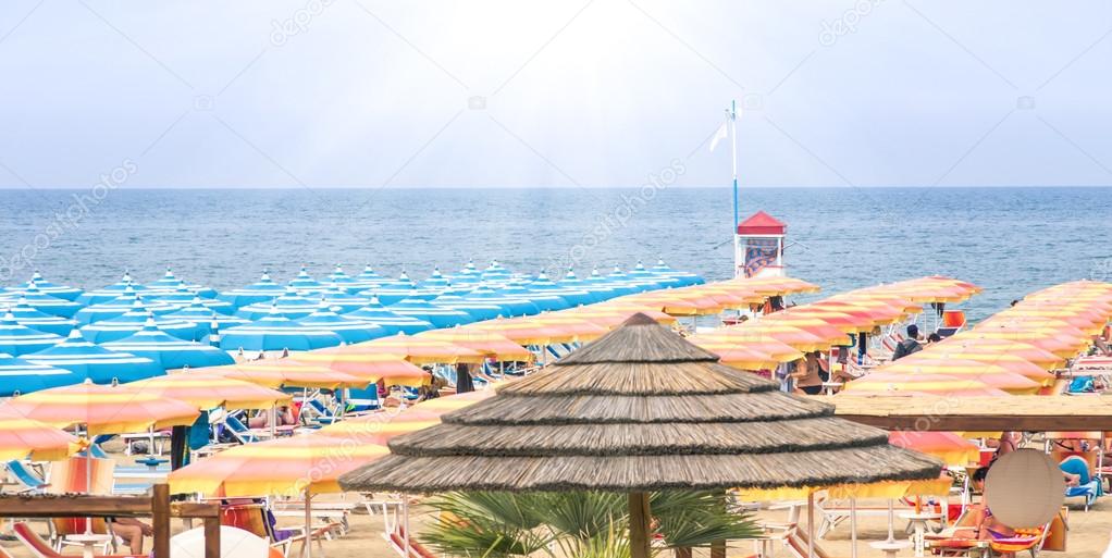 Rimini Beach Italy - Panoramic summer overview