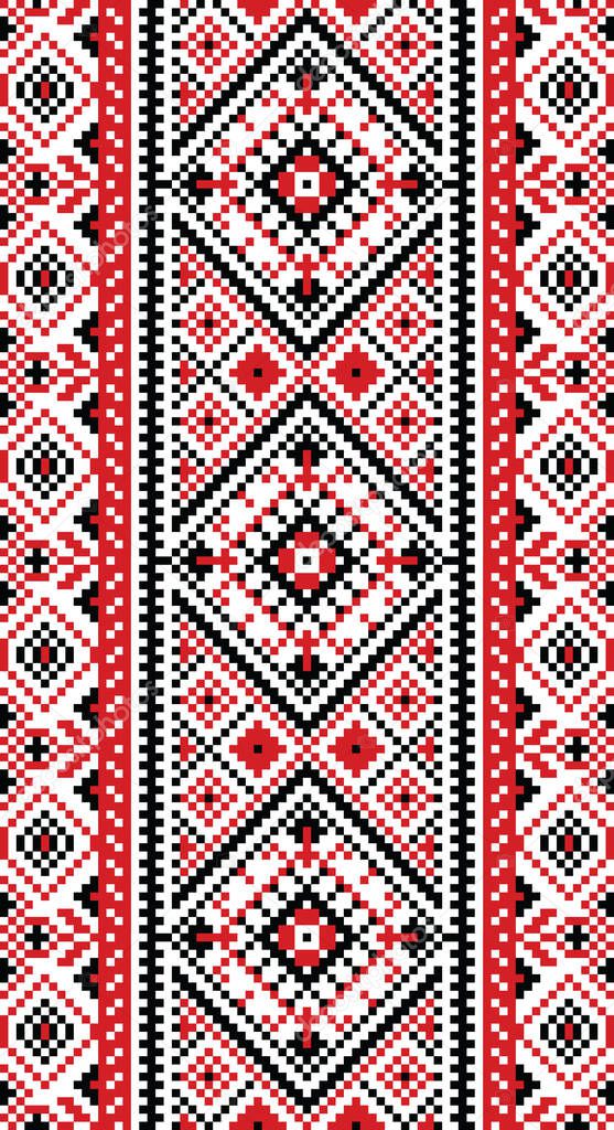 ukrainian national ornament texture background pattern