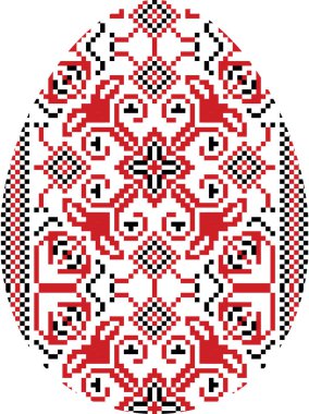 Ukrayna desenli Paskalya yumurtası