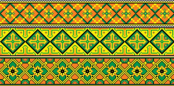 Ucraniano Ornamento Nacional Textura Fondo Patrón — Vector de stock