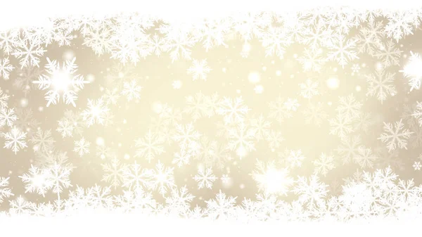 新年とクリスマスのための美しい雪片と背景 — ストック写真