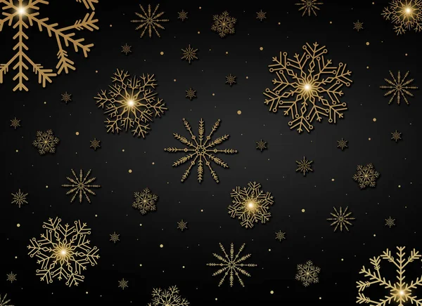 Hintergrund Mit Schönen Schneeflocken Für Neujahr Und Weihnachten — Stockfoto