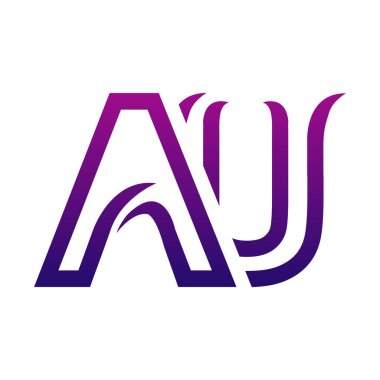 Yaratıcı AU logo simgesi tasarımı