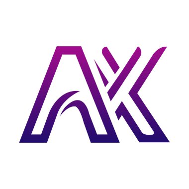 Yaratıcı AX logo tasarımı