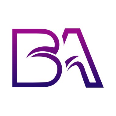 Yaratıcı BA logo tasarımı